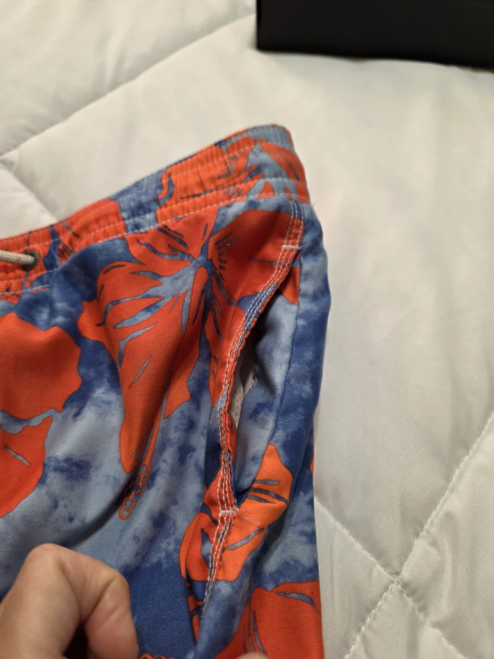 Gapkids Floral Swim Trunks - Orange/Blue